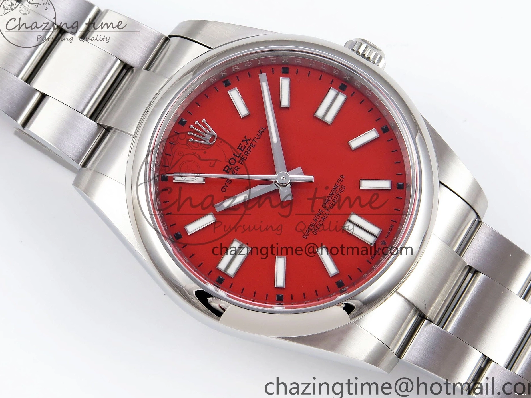 Best 41mm Red 1:1 VR3230 Steel Dial Clean Perpetual 904L 126000 Edition Oyster 0219